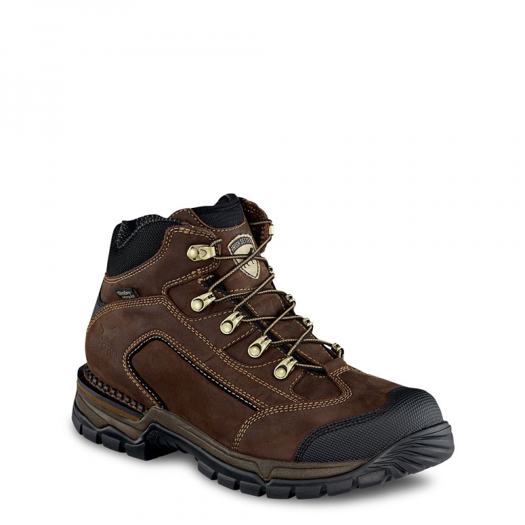 Mens Two Harbors 5-inch Waterproof Leather Steel Toe Hiker Boot Vzk2Rb9M - Click Image to Close