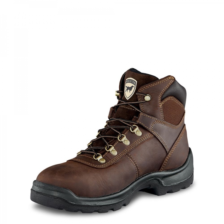 Mens Ely 6-inch Waterproof Leather Steel Toe Work Boot LSqqWCA0 - Click Image to Close